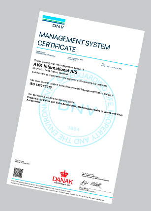 Certificate ISO 14001