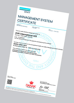 Certificate OHSAS 18001