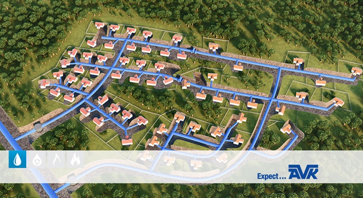 Sectioning the distribution network with AVK