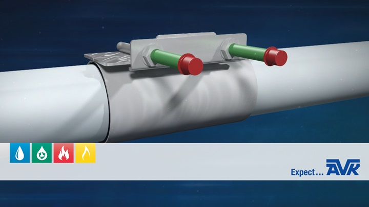 Video animation showing the features of the single band repair clamp - thumbnail