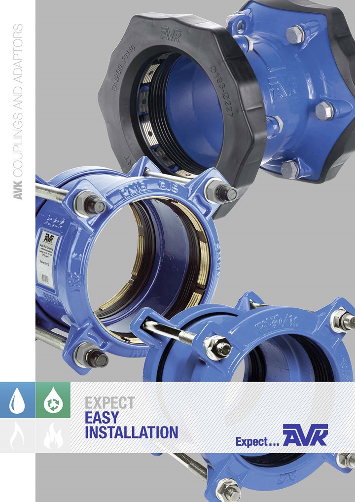 AVK brochure about couplings and adaptors 